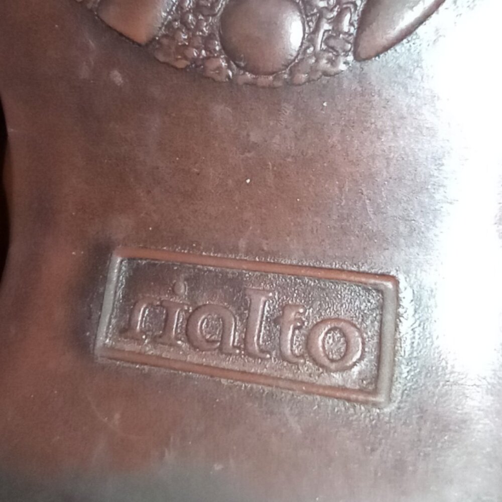 Rialto Rock & Roll Tan Genuine Leather Women's Sandals Women's Size 7.5 - Picture 10 of 11
